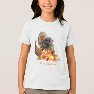 Thanksgiving Cornucopia T-Shirt Tri-Blend Shir Shirt