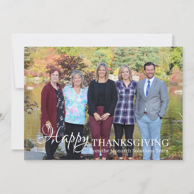 Thanksgiving Corporate Card - 5x7 Postcard (Front)