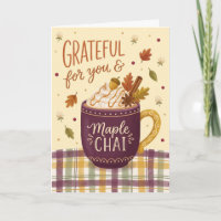 Thanksgiving Cosy Fall Drink Gift Autumn Tea Lover