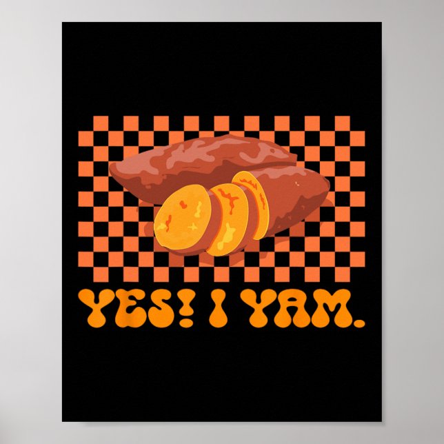 Thanksgiving Couple Matching She Is My Sweet Potat Poster (Front)