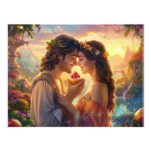 Thanksgiving couple photo print
