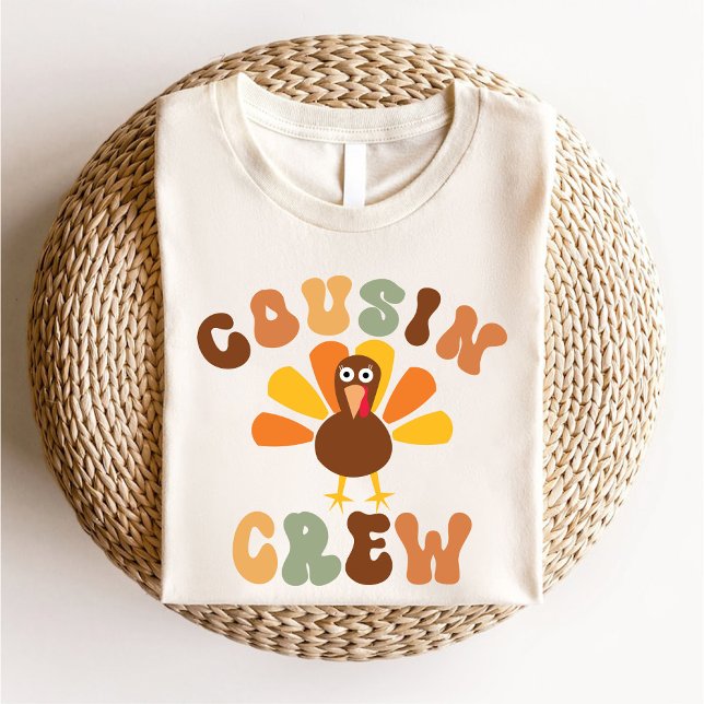 Thanksgiving Cousin Crew Matching Family Turkey  T-Shirt (Thanksgiving Cousin Crew Matching Family Turkey T-Shirt)
