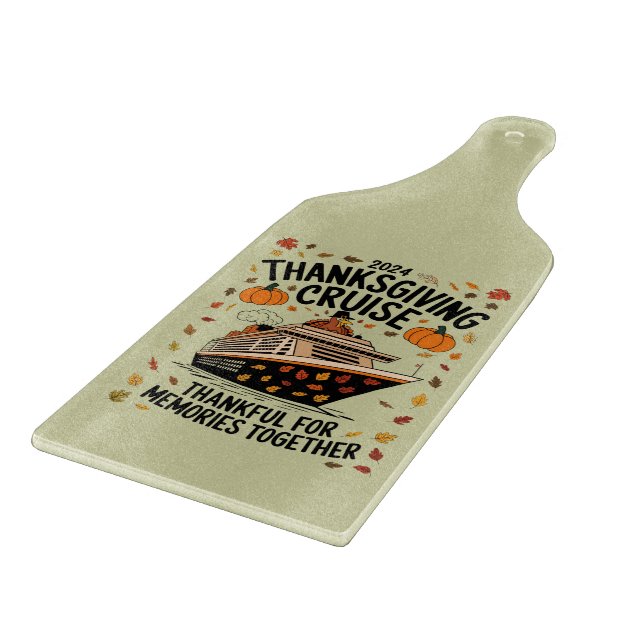 Thanksgiving Cruise 2024 Thankful For Memories  Cutting Board (Corner)
