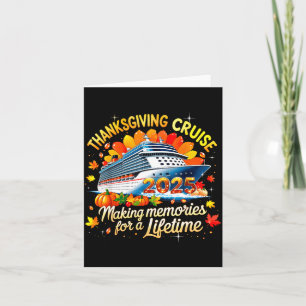 Thanksgiving Cruise 2025 Family Vacation Gift  Card