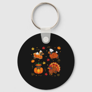Thanksgiving Dachshund Weiner Dog Turkey Cute Pump Key Ring