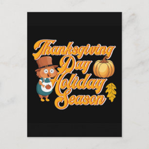 Thanksgiving Day: A Season of Gratitude and Gather Holiday Postcard