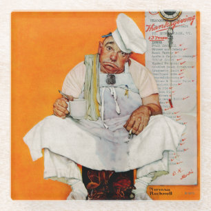 Thanksgiving Day Blues Glass Coaster