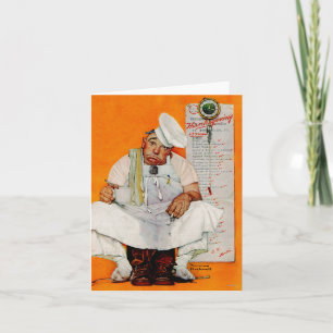 Thanksgiving Day Blues Holiday Card