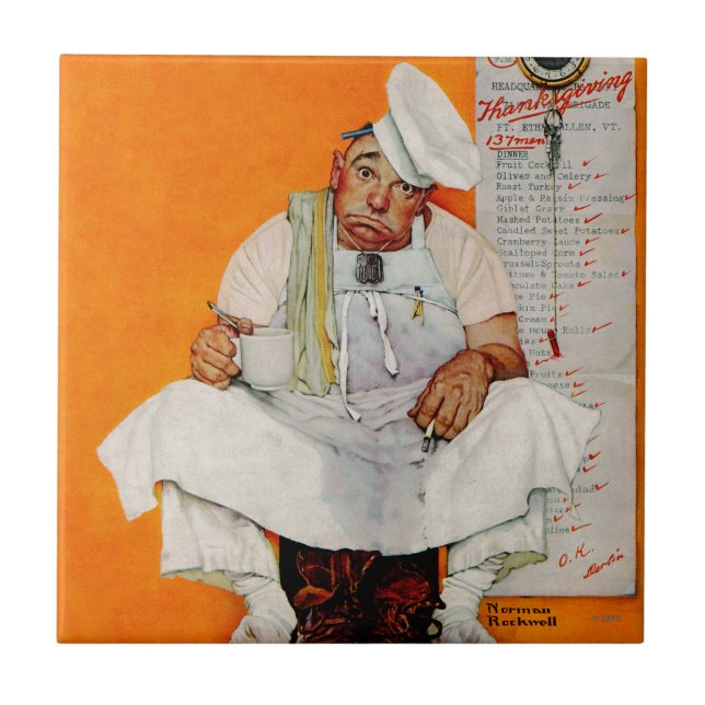 Thanksgiving Day Blues Tile (Front)