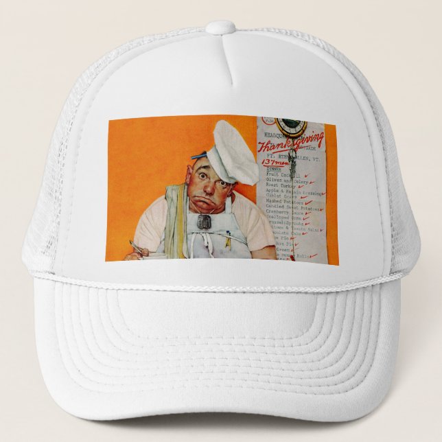 Thanksgiving Day Blues Trucker Hat (Front)