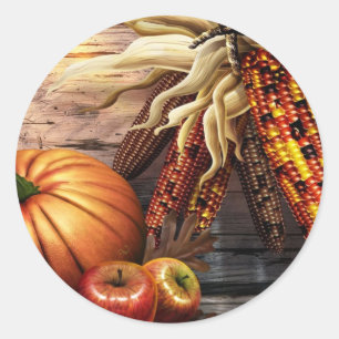 Thanksgiving Day Classic Round Sticker