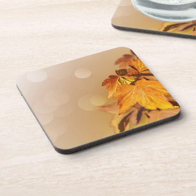 Thanksgiving Day Cork Coaster (Left Side)