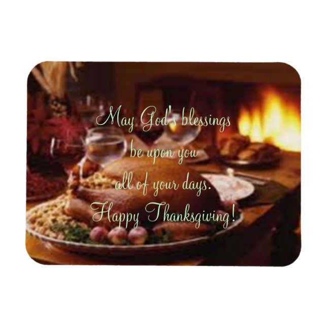 Thanksgiving Day Dinner Magnet (Horizontal)