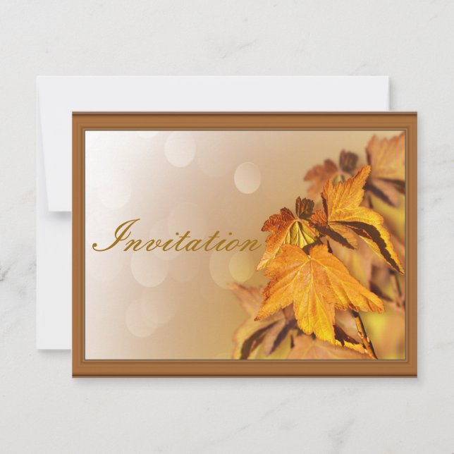 Thanksgiving Day Invitation (Front)