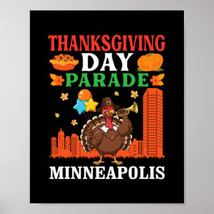 Thanksgiving Day Parade Turkey Celebration In Minn Poster