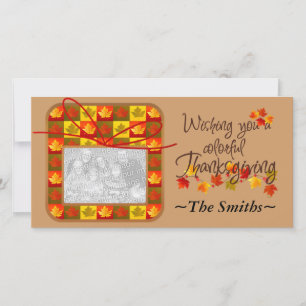 Thanksgiving Day Personalised Holiday Card