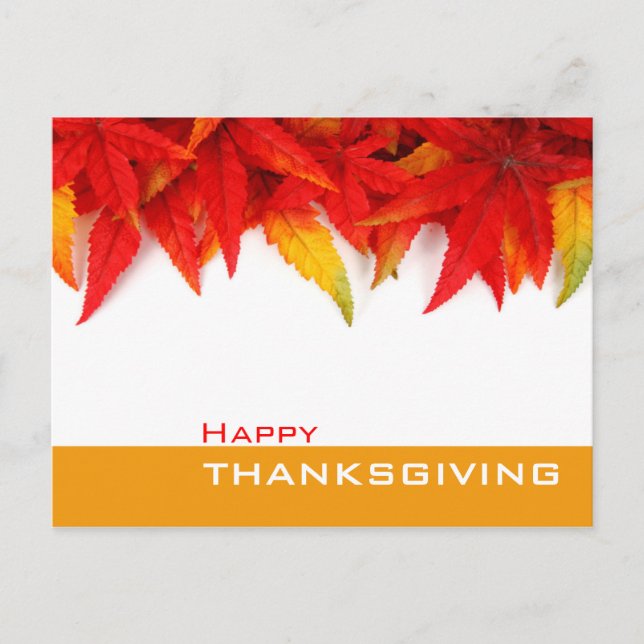 Thanksgiving Day Postcard (Front)