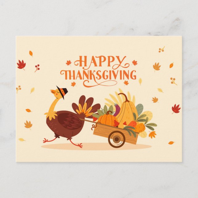 Thanksgiving Day Postcard (Front)