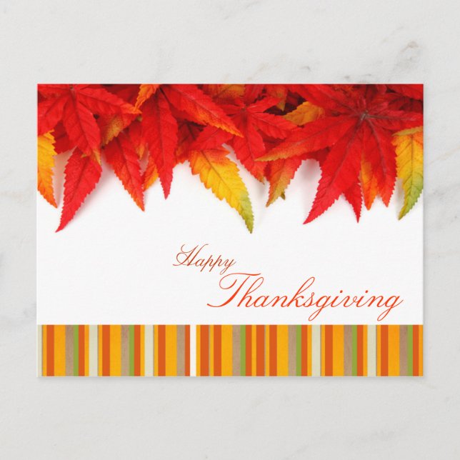 Thanksgiving Day Postcard (Front)