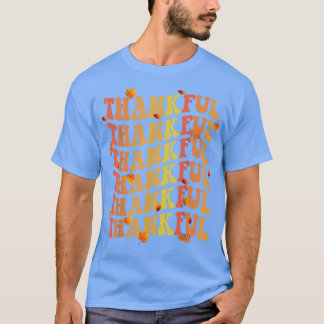 Thanksgiving Day Vintage Retro Thankful T-Shirt