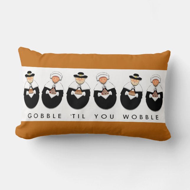 Thanksgiving Decor Lumbar Cushion (Front)