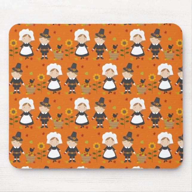 Thanksgiving Decoration Autumn Fall Pattern Mouse Pad (Front)