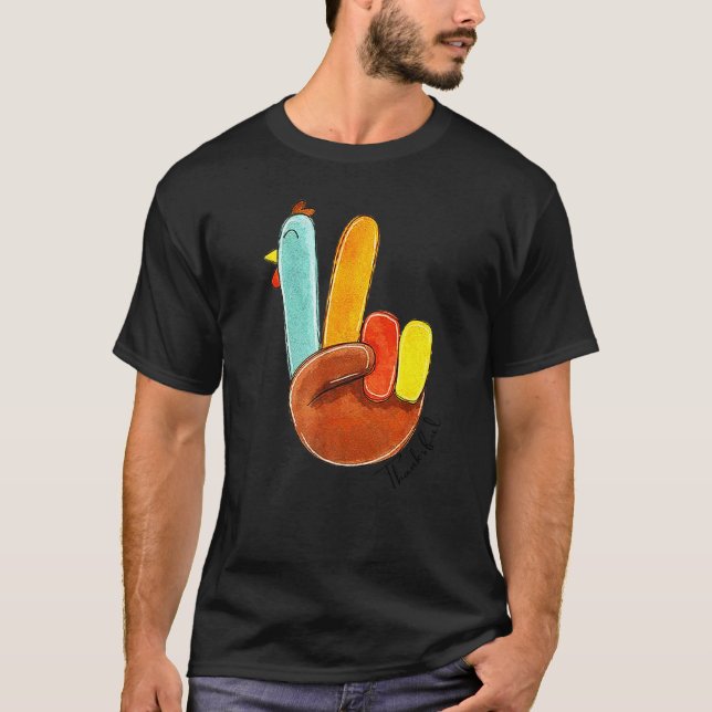 Thanksgiving Decorations Turkey Stuffing Thankful  T-Shirt (Front)