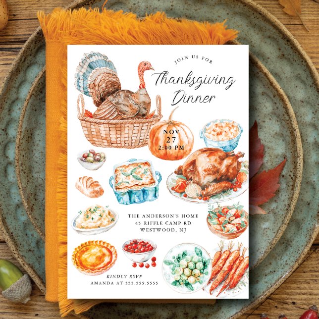 Thanksgiving Delights Dinner Invitation (Creator Uploaded)