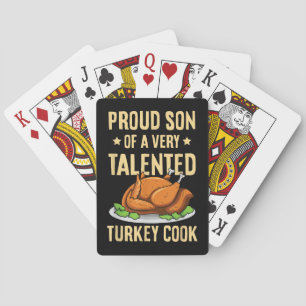 Thanksgiving Design for a Son of a Turkey Cook Playing Cards