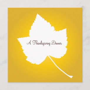 Thanksgiving Dinner Autumn Fall Invitation