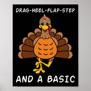 Thanksgiving Dinner Clogging Dance Turkey Dancing  Poster
