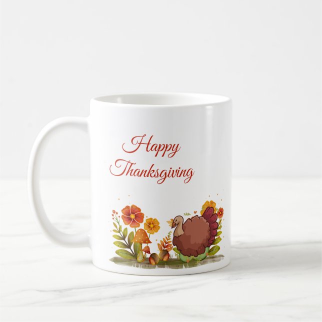 Thanksgiving Dinner  Coffee Mug (Left)