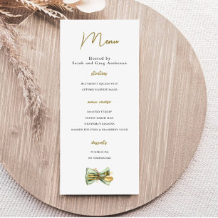 Thanksgiving Dinner Holiday  Menu