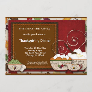 Thanksgiving Dinner Invitation