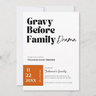 Thanksgiving Dinner Invitation
