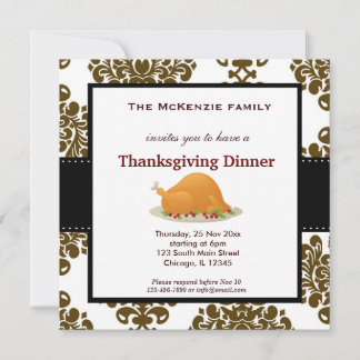Thanksgiving dinner invitation