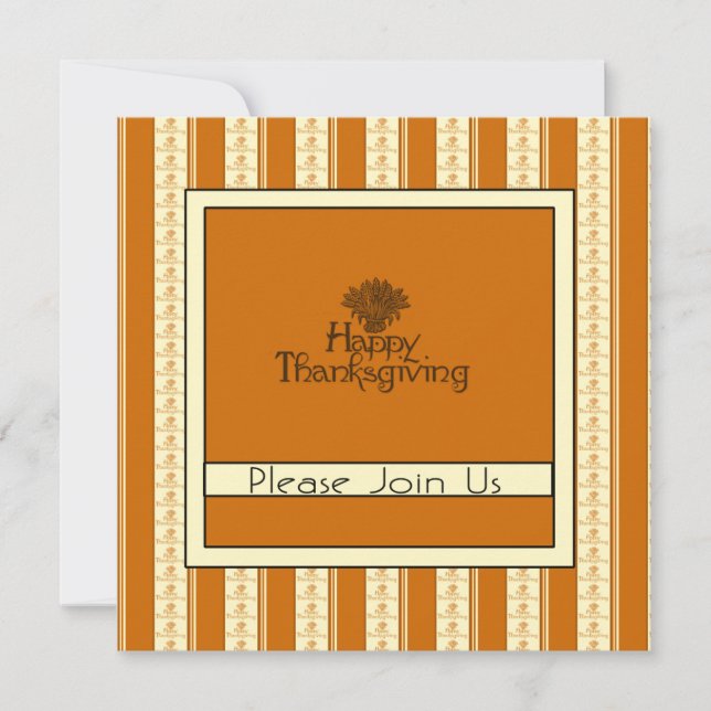 Thanksgiving Dinner Invitation (Front)