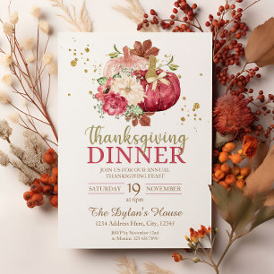 Thanksgiving Dinner Invitation