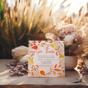 Thanksgiving Dinner Invitation