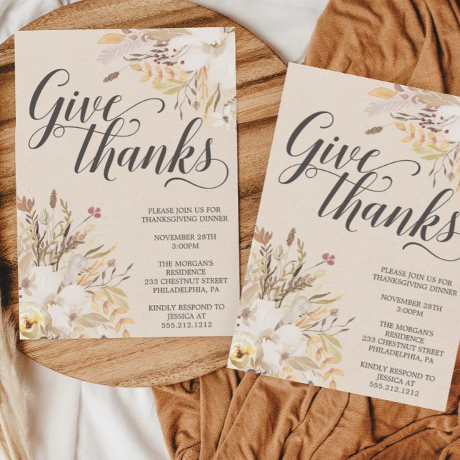 Thanksgiving Dinner Invitation - Dinner Invite (Creator Uploaded)