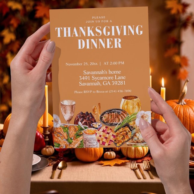 Thanksgiving Dinner Invitation | Feast Table (Creator Uploaded)