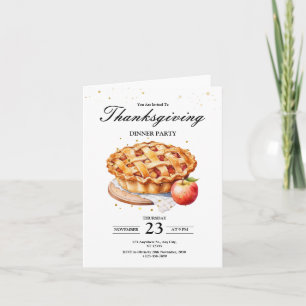 Thanksgiving Dinner Invitation, Let's Give Thanks  Invitation