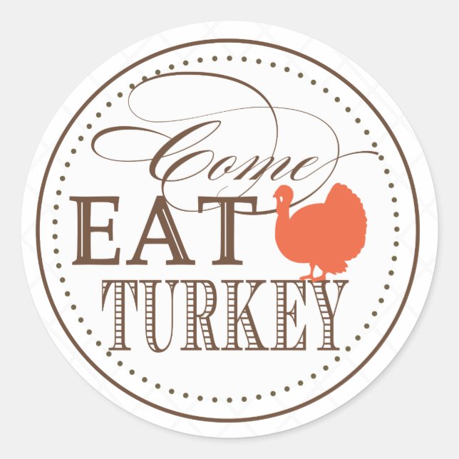 Thanksgiving Dinner Invitation Seal (Front)
