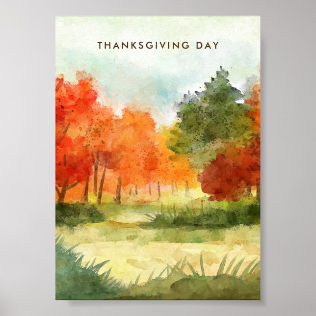 Thanksgiving Dinner Invite Boho Theme Poster (Front)