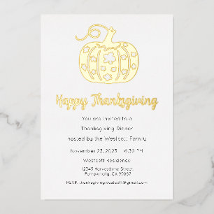 Thanksgiving Dinner Invite, Thanksgiving Holiday