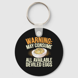 Thanksgiving Dinner May Consume All Deviled Eggs Key Ring