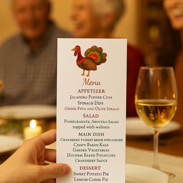 Thanksgiving Dinner Menu (Creator Uploaded)