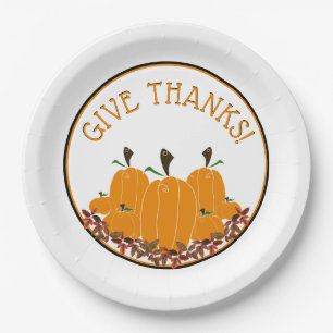 Thanksgiving Dinner Paper Plate