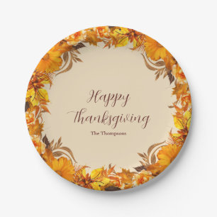 Thanksgiving Dinner Paper Plates