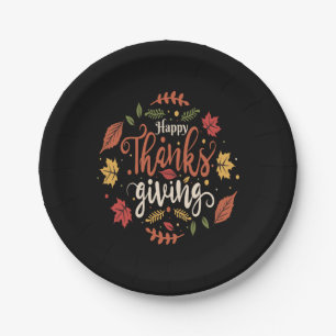 Thanksgiving Dinner Party Family Holidays gifts  Paper Plate